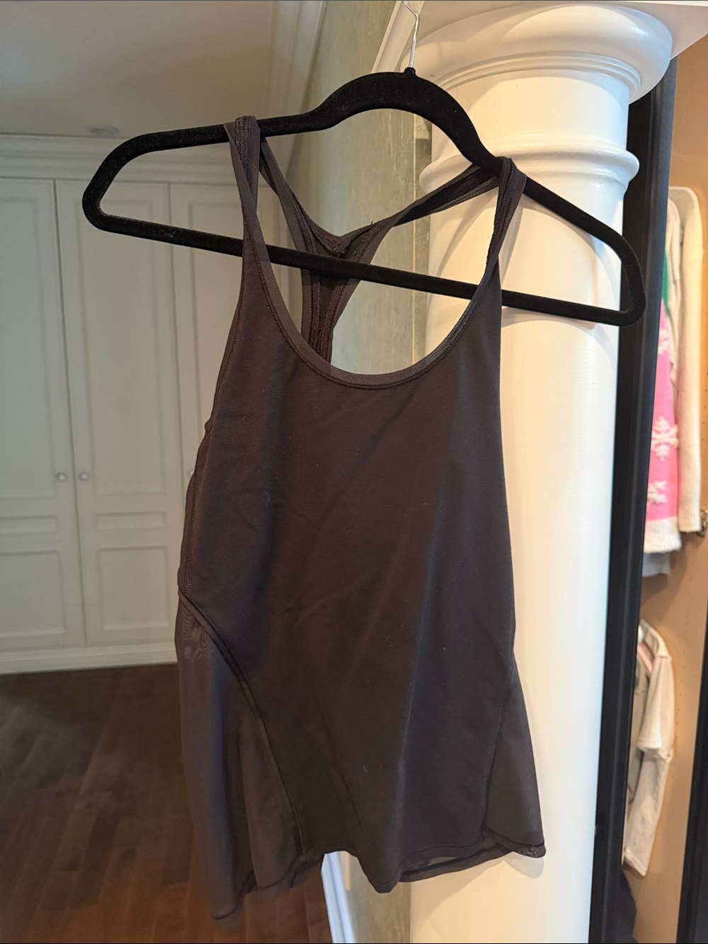 lululemon athletica women's racerback tank top in charcoal